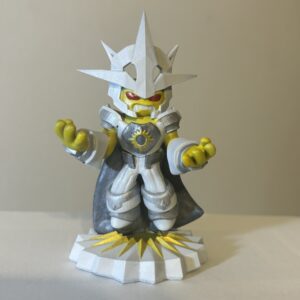 A custom Figure of Luminous, one of the boss battle Characters from the Skylanders series.