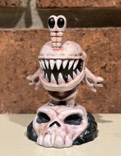 Figure of a Bone Chompy figure, one of the minor villains in the skylander series. The Chompy is one of the undead variants