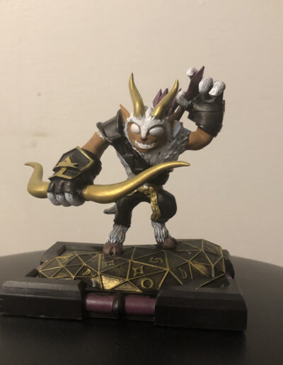 A custom Figure of Heartbreaker Buckshot, a scrapped variant character of the sensei character Buckshot. Figure uses my now defunct base style meant to fit Writable NFC cards