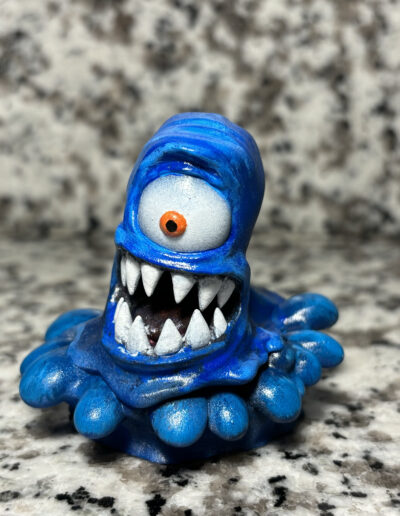 Custom figure of Tarclops, a scrapped character concept found in early skylander games.