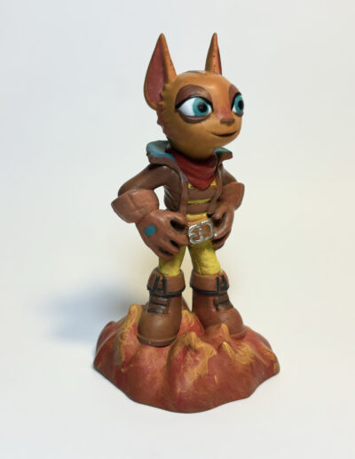 Custom figure of Cali, a supporting character in the skylanders series. Figure is designed to resemble his appearance in the "Superchargers" game.